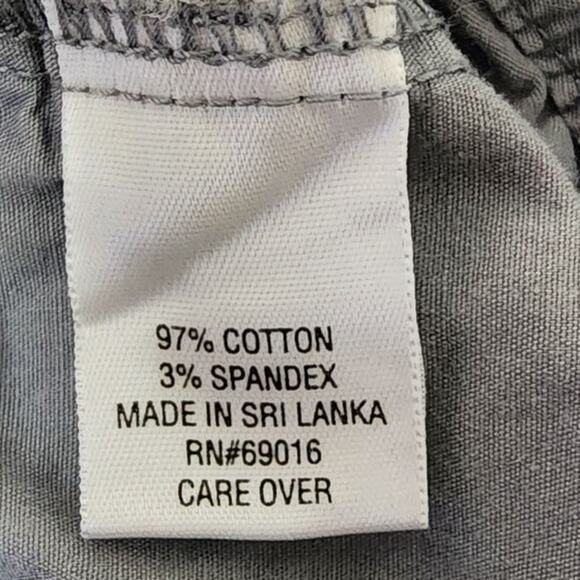 Laura Ashley Gray Cargo Pants Womens size 4 Utility Multi Pocket Casual - Picture 7 of 12